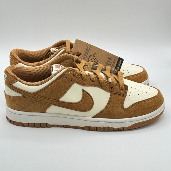 Nike Dunk Low Coconut Milk Flax Tan Shoes HJ7673-100 Women's Sz 11 / Mens 9.5 - Picture 4 of 12